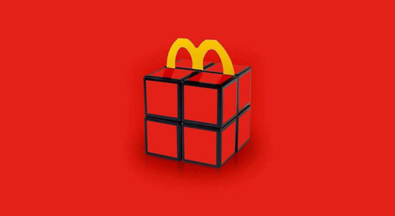 Details about   2021 McDonalds Rubik's Used Happy Meal Box Only 