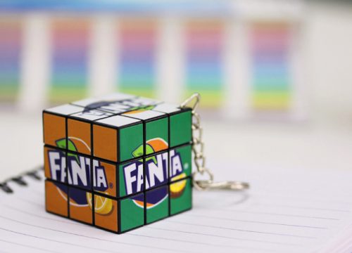 Fanta- Coca-Cola -Czech Republic - Beverage - Rubiks 3x3 keyring - event