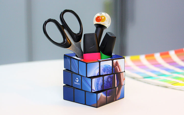 Sanofi's Rubik's Pen Pot